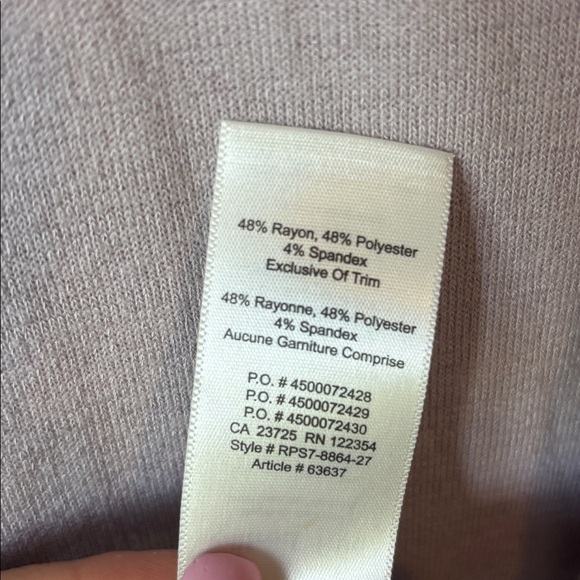 Wilfred Elegant Off-Shoulder Gray / Purple Dress size XS - Picture 6 of 7